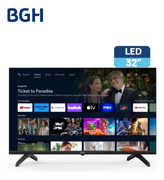 smart tv bgh 32" hd android tv b3225s5a