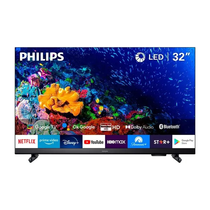 smart tv philips 32" hd google tv 32phd6918/77