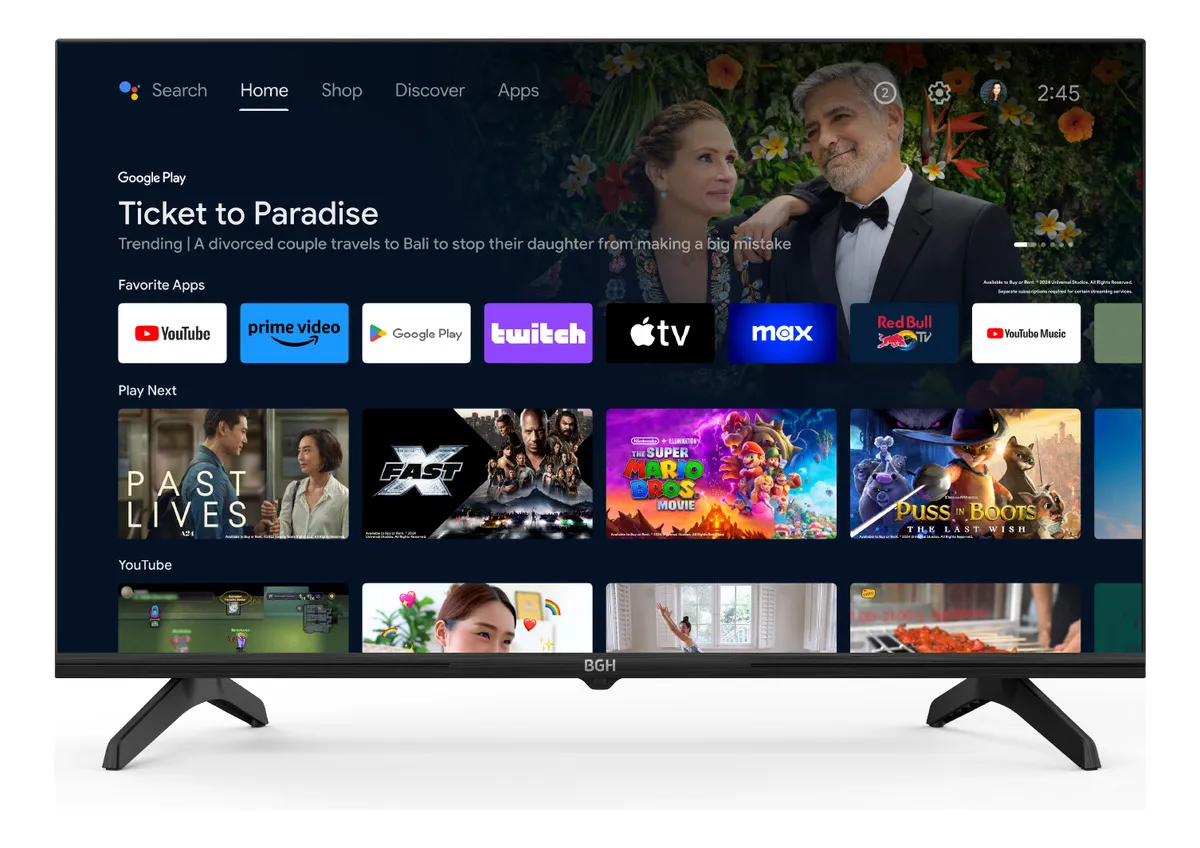 smart tv bgh 32" hd android tv b3225s5a