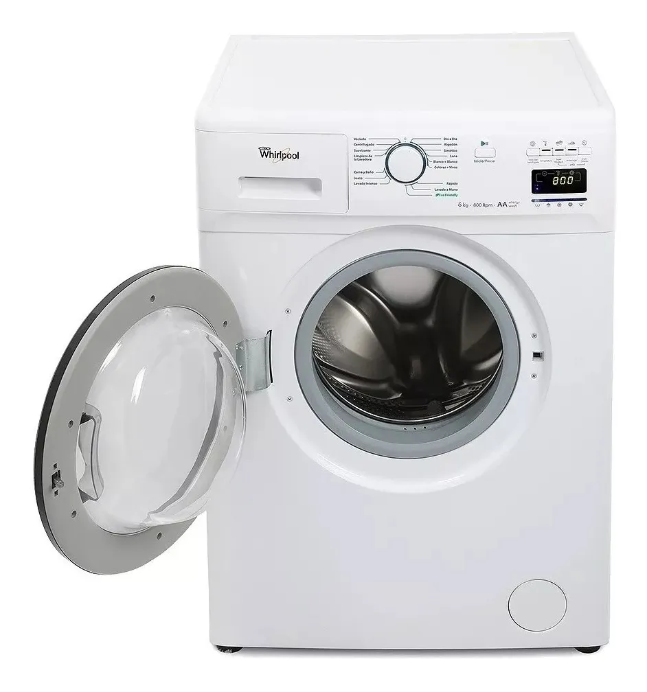 lavarropas automático whirlpool 6kg wnq66a