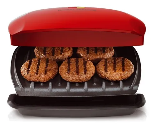 parrilla eléctrica george foreman clásica gr2080r-ar