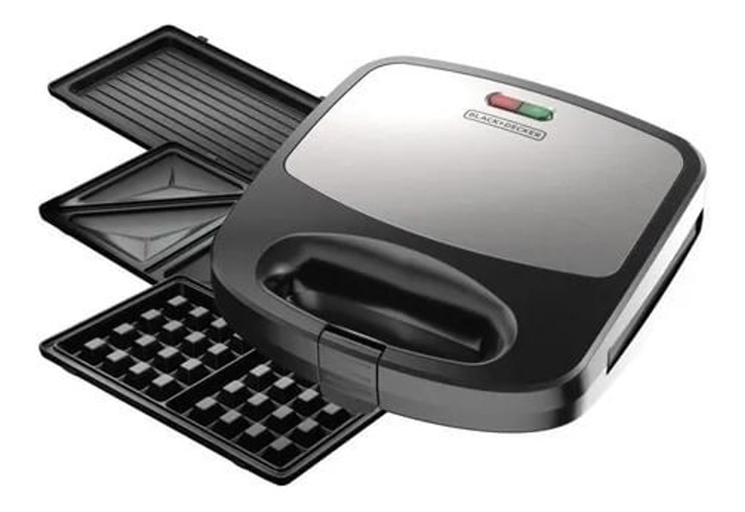 sandwichera y wafflera 2 en 1 black + decker wm2000s-ar