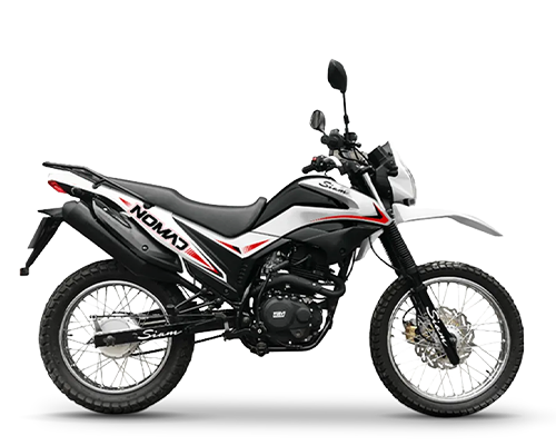 moto siam nomad 150 blanco disco