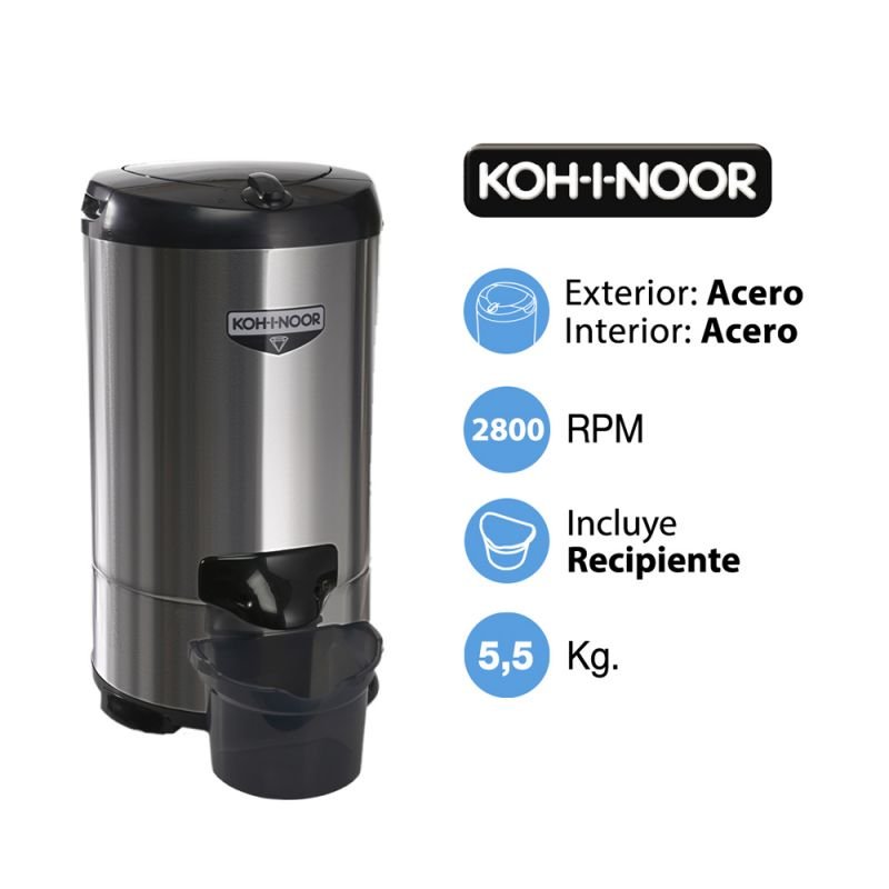 secarropas koh-i-noor a-655/2 5.5 kg